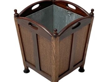Jac. van den Bosch Art Deco Amsterdamse School Litter Basket for 't Binnenhuis